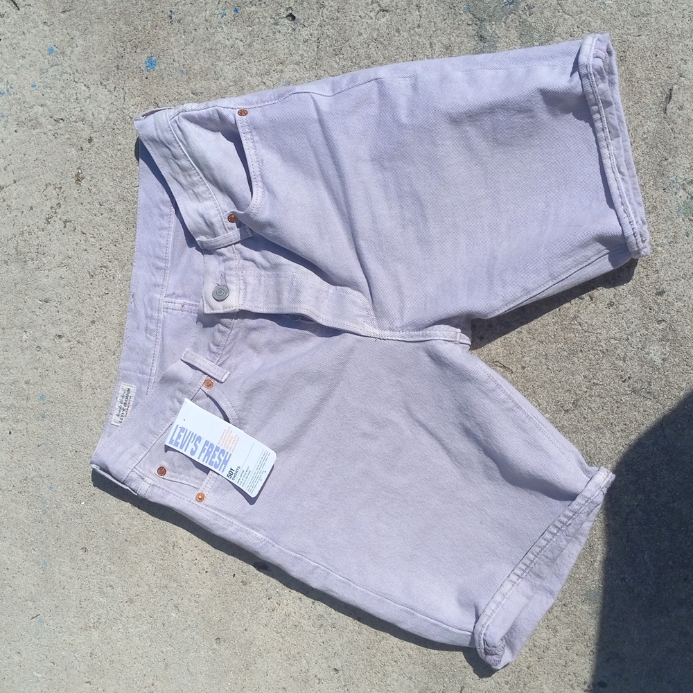 Levi's Fresh 501 93 lilac shorts , size 30